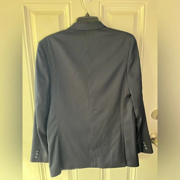 Marc New York Andrew Marc mens blazer NEW size 20 skinny black blue - Picture 5 of 8